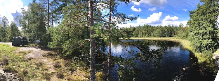Spot next to a river near Flötemarken