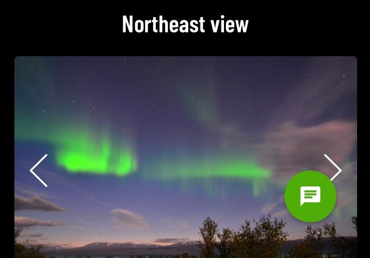 Screenshot of the webcams accessible through the Lights over Lapland website