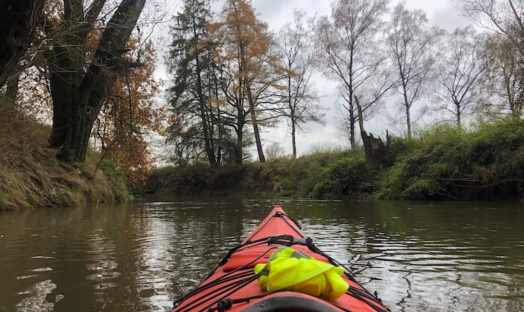 Kayaking on the Isen river