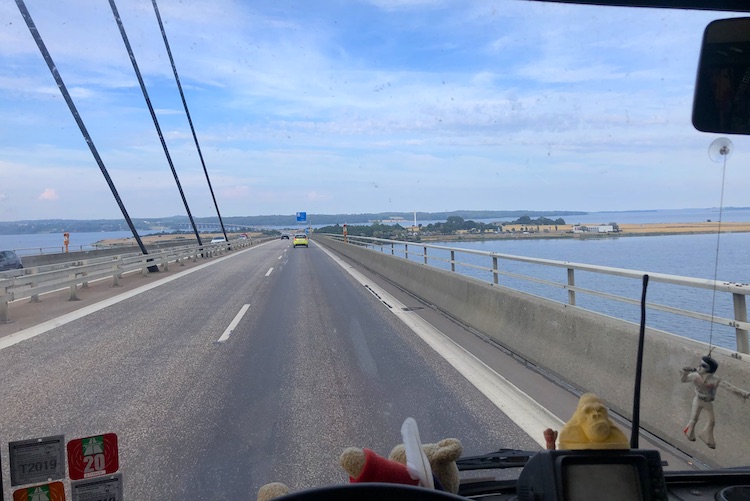 Bridge on highway E47 in Denmark