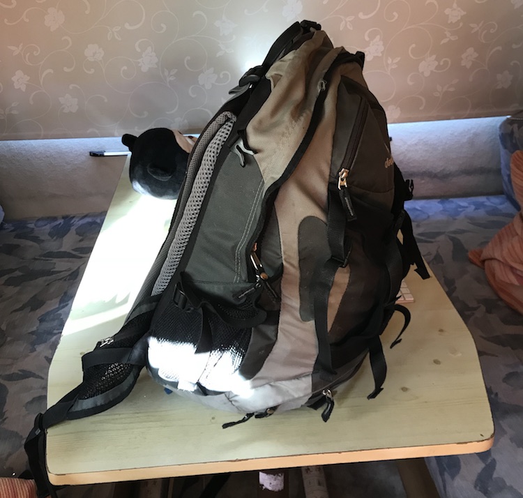 My bag for a two weeks trip to Indonesia