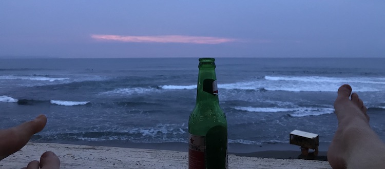 Cloudy sunset in Canggu