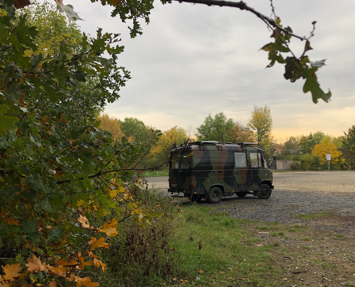 Van parked at Kulkwitzer See