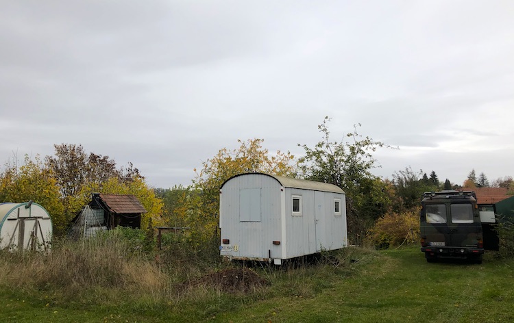 Van parked at my friend's property