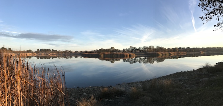 Tiny lake near the border of Spain and Portugal