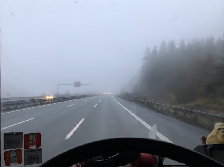 Driving back to southern Germany