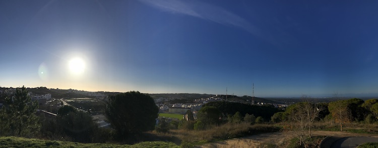 View from the parking lot on Santiago do Cacém