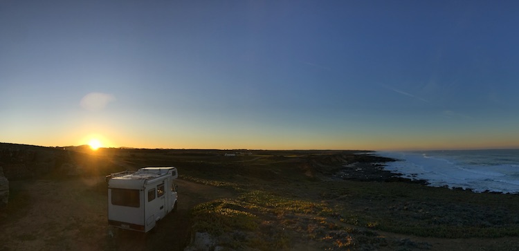 Sunrise on the cliff