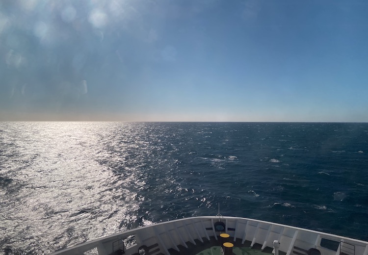 View from the ferry sailing to Lanzarote