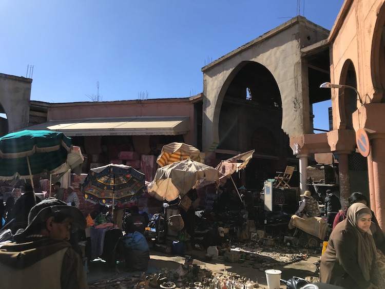 Entrance into the medina of Marrakech