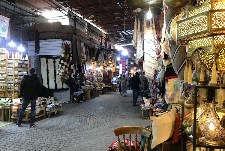 Goods in the medina of Marrakech