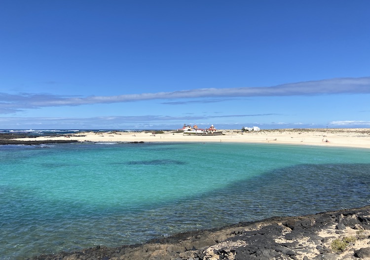 Swimming in the bay of La Concha