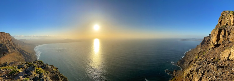 View from the cliffs west of Haría