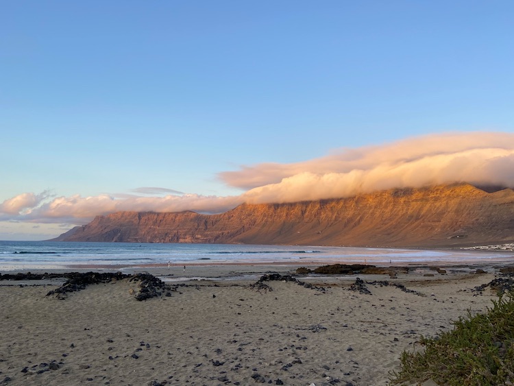 Cliffs of Famara during the sunset