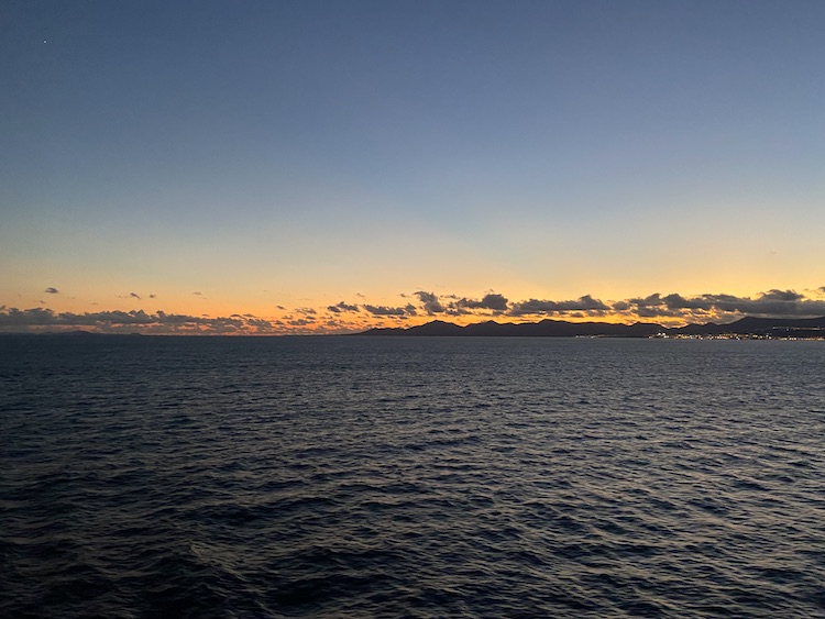 View from the ferry on Lanzarote