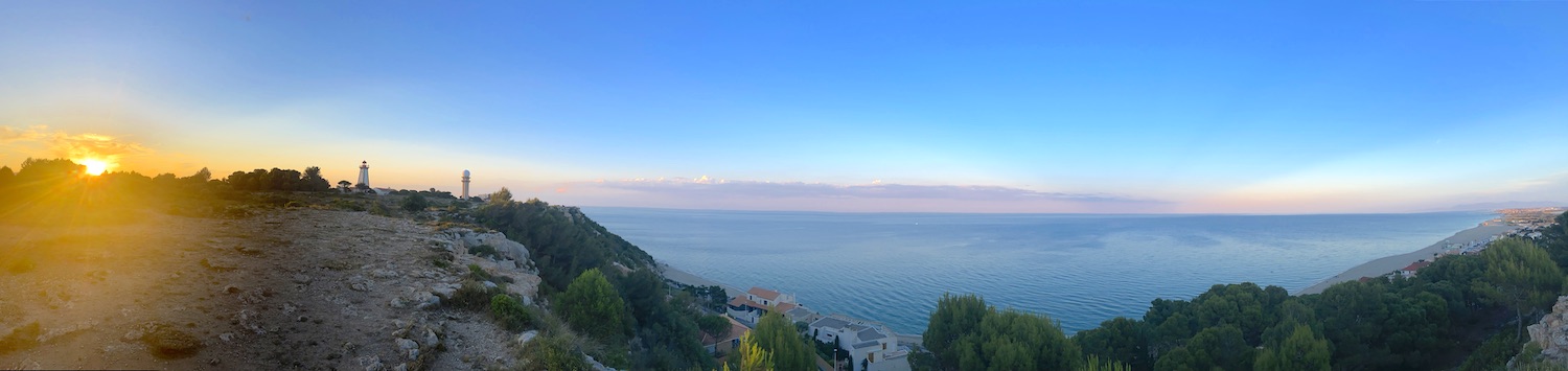 View on the Mediterranean Sea near Leucate