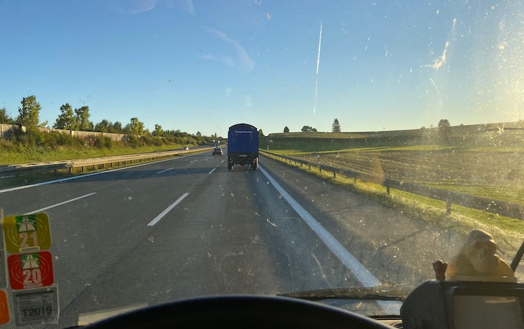 Mercedes 1113 on the highway