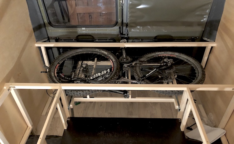 pull out bike storage