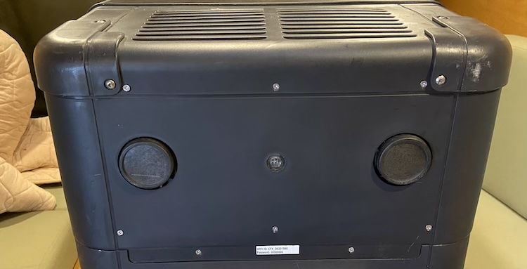 Screws holding the vent on the bottom