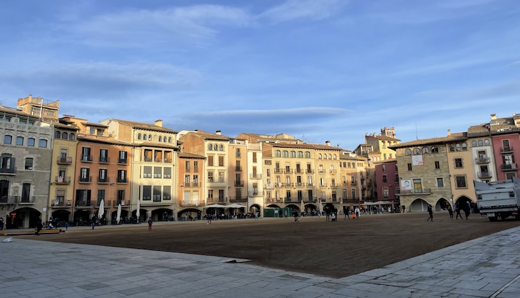 View on the old town of Vic