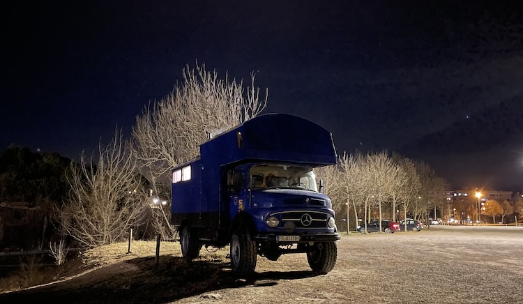 Truck parked in Vic