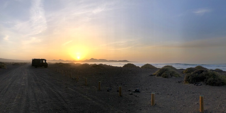 Sunset at Playa de Famara