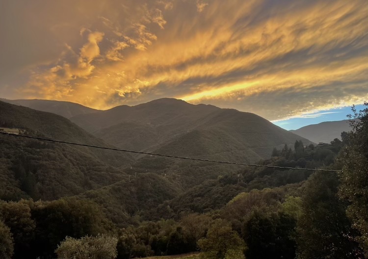 Sunset near Montseny