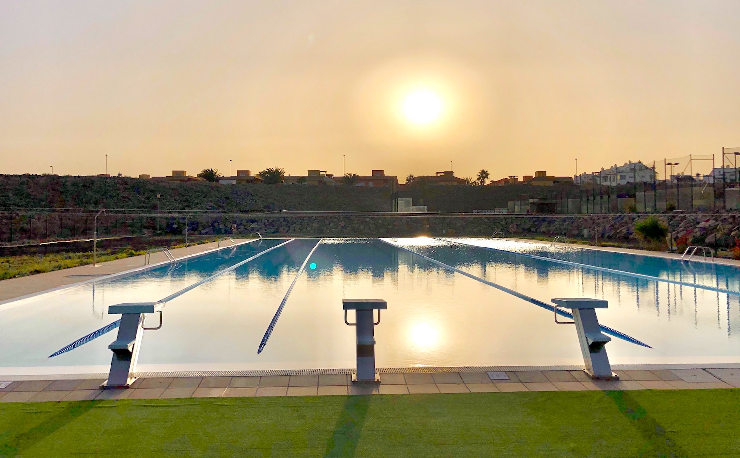 Olympic-size swimming pool on Fuerteventura