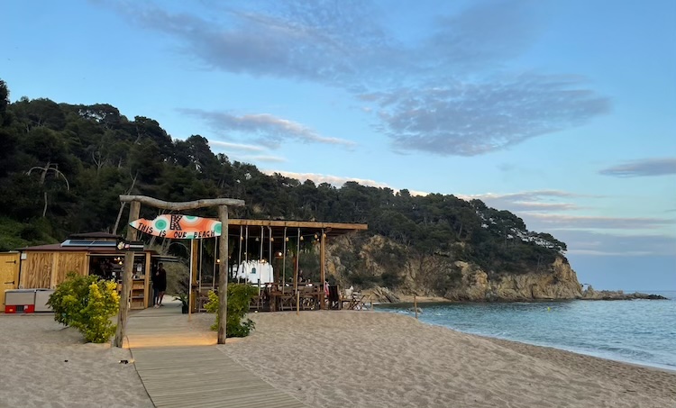 Chiringuito at Platja de Canyelles