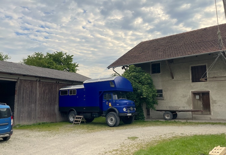 Truck parked at the farm of my friends in Bavaria