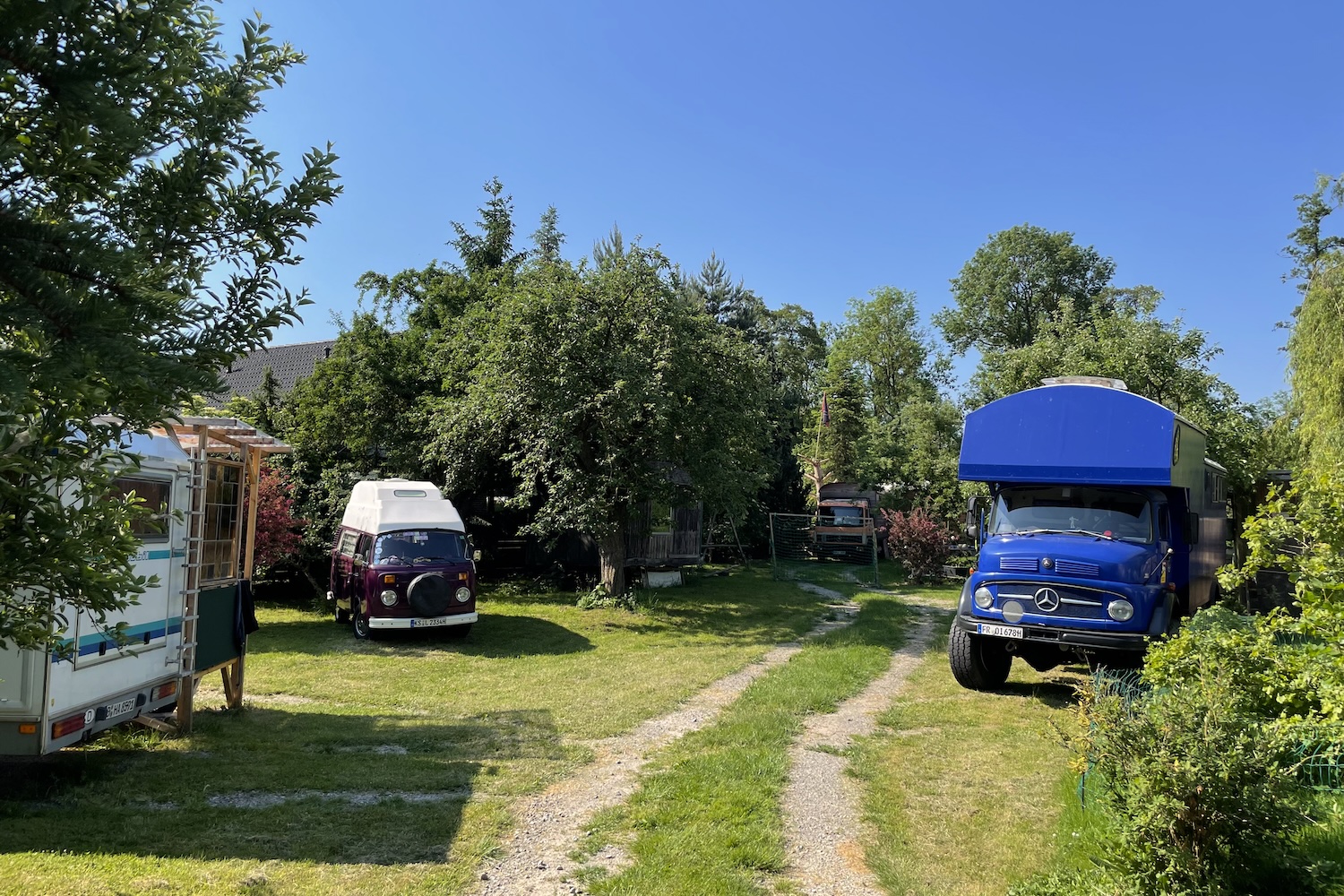 Truck parked in the garden of my friends