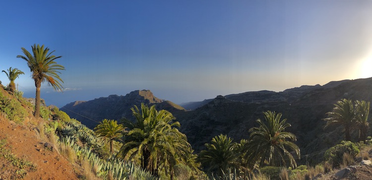 View into a canyon near Laguna de Santiago