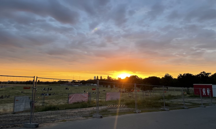 Sunset at Tempelhofer Feld