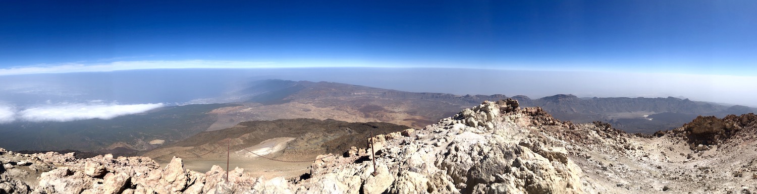 View from Pico del Teide to the north