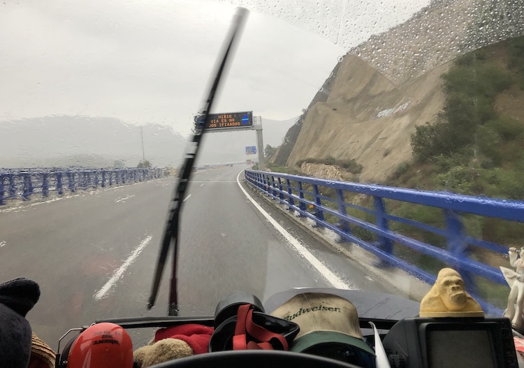Rain on the highway