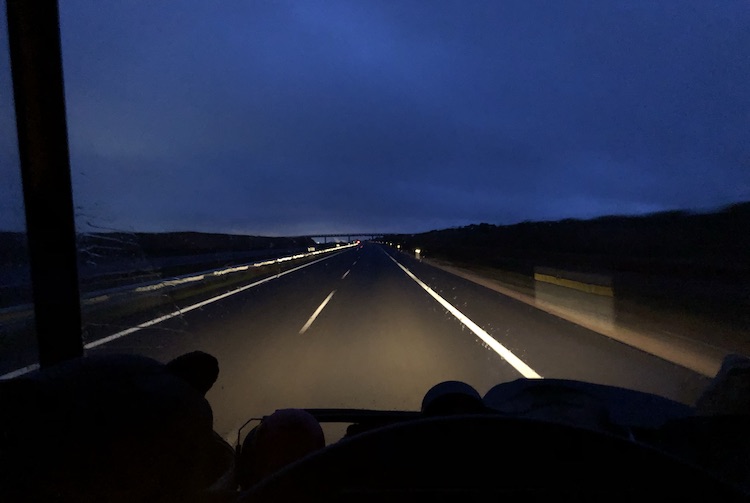 Rain on the highway