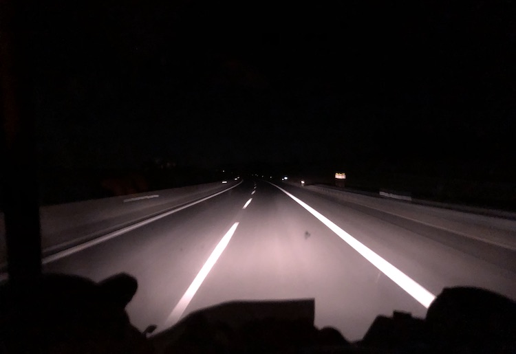 Driving in the darkness