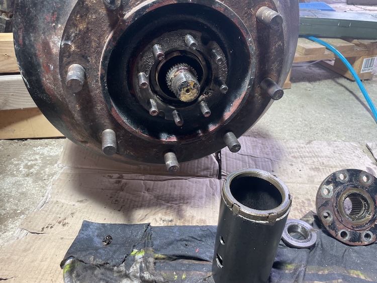 Removing the outer spindle