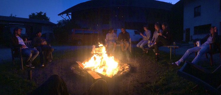 Campfire at the farm of my friends near Dorfen