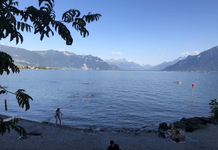 Beahc near Vevey