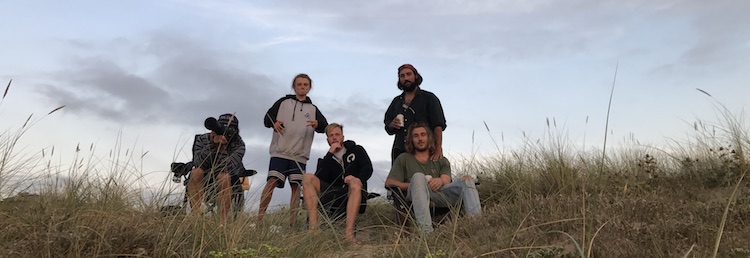 The gang at the beach