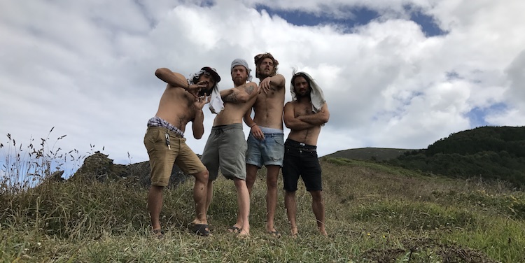 The gang at Playa de Esteiro